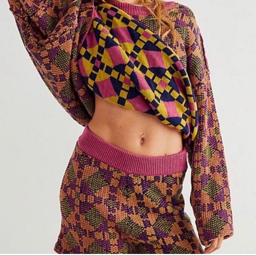 Free People malibu sweat set reversible